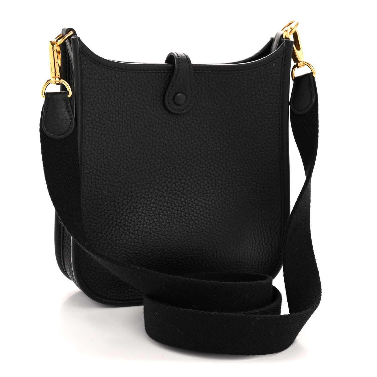 Hermes Taurillon Clemence Evelyne TPM Black 3 of 12