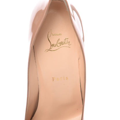 Christian Louboutin Patent Decollete 554 100 Pumps 40 Nude 9 of 17