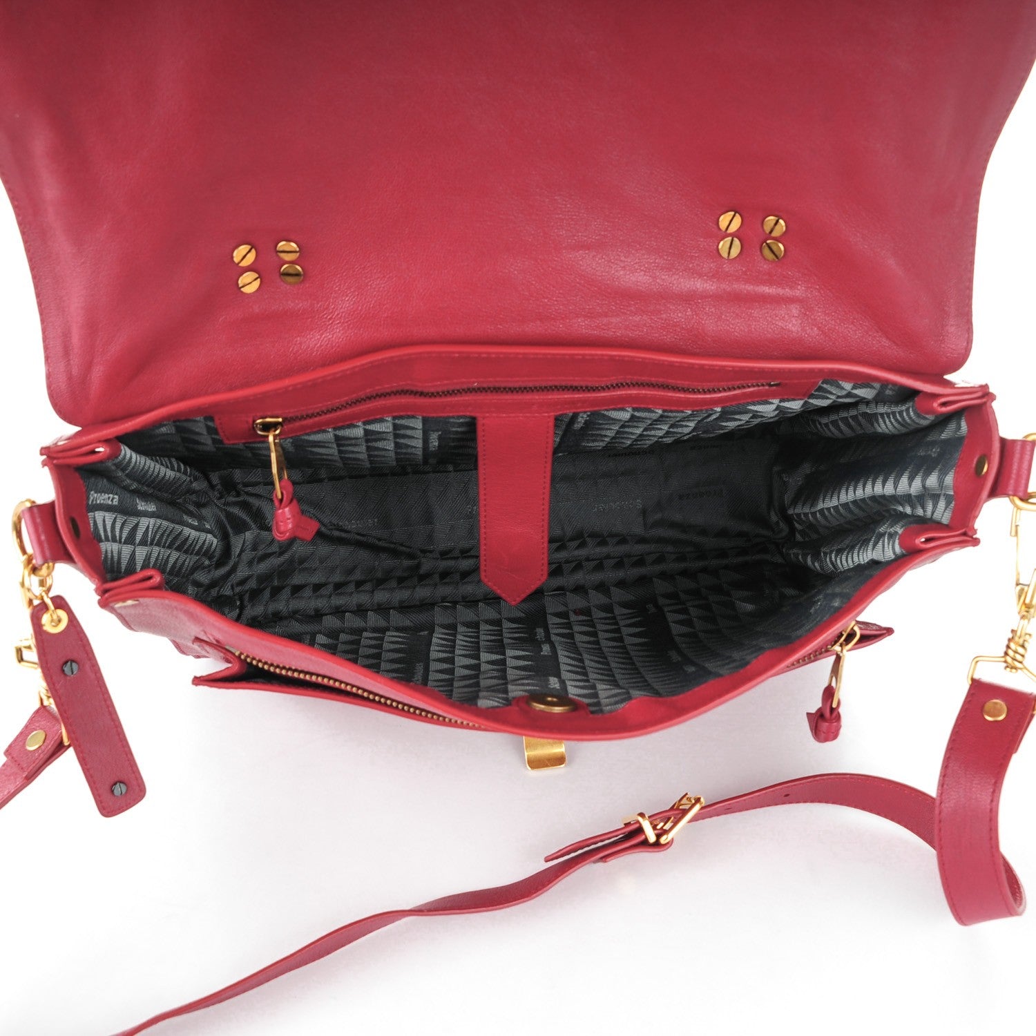 Proenza Schouler Lambskin Large PS1 Satchel Chianti 5 of 7