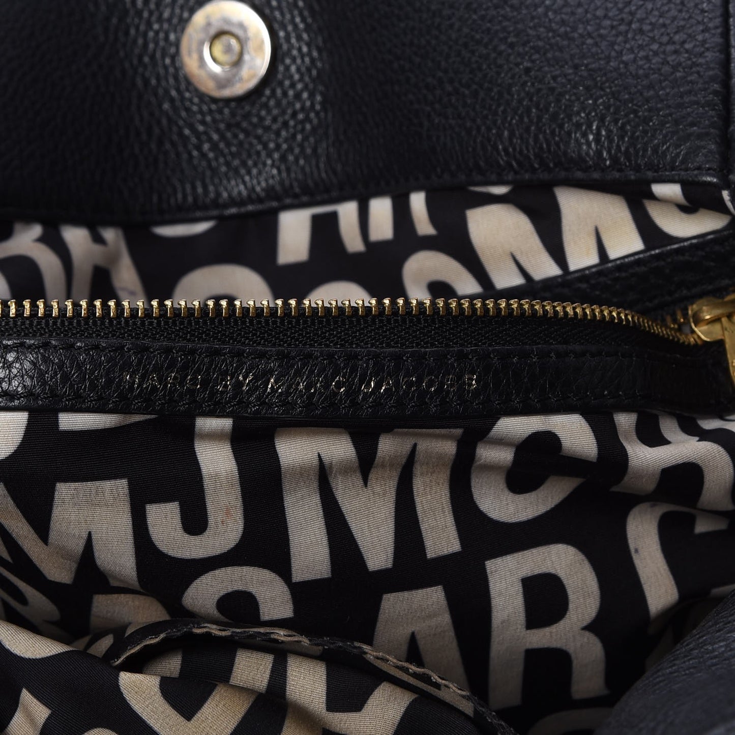 MARC By Pebbled Calfskin Classic Q Francesca Tote Black