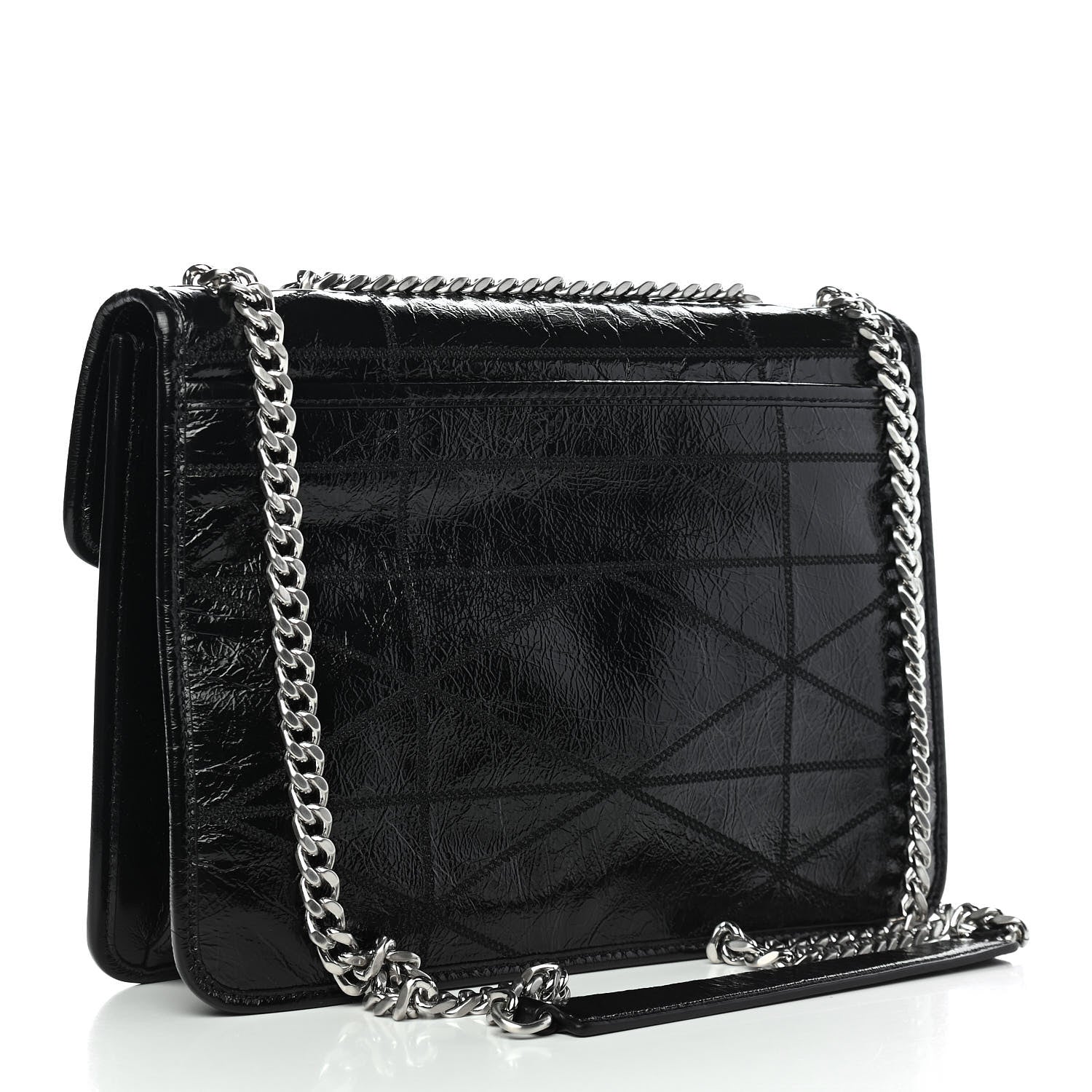 MCM Calfskin Quilted Large Mena Shoulder Bag Black 3 of 9