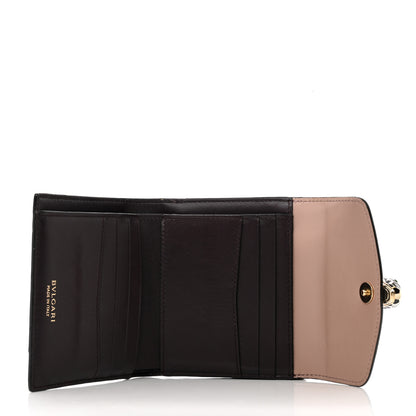 Bulgari Calfskin Serpenti Forever Wallet Beige 5 of 8
