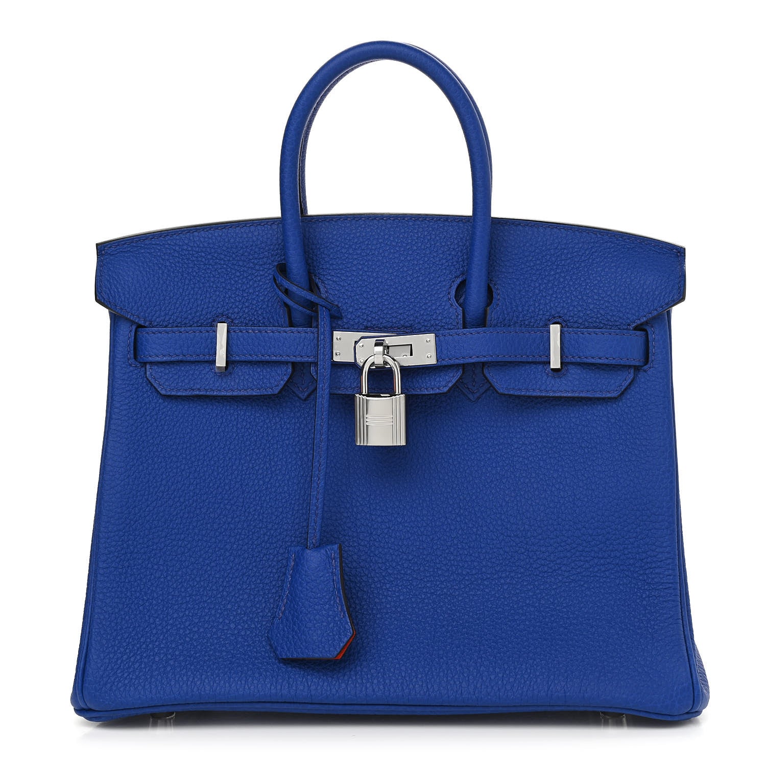 Hermes Togo Verso Birkin 25 Bleu Royal Capucine 1 of 11