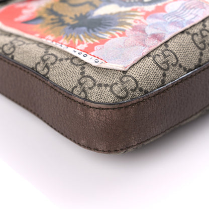 Gucci Soft GG Supreme Monogram Courrier Web Medium Flat Messenger Bag Beige New Acero Multicolor 8 of 25