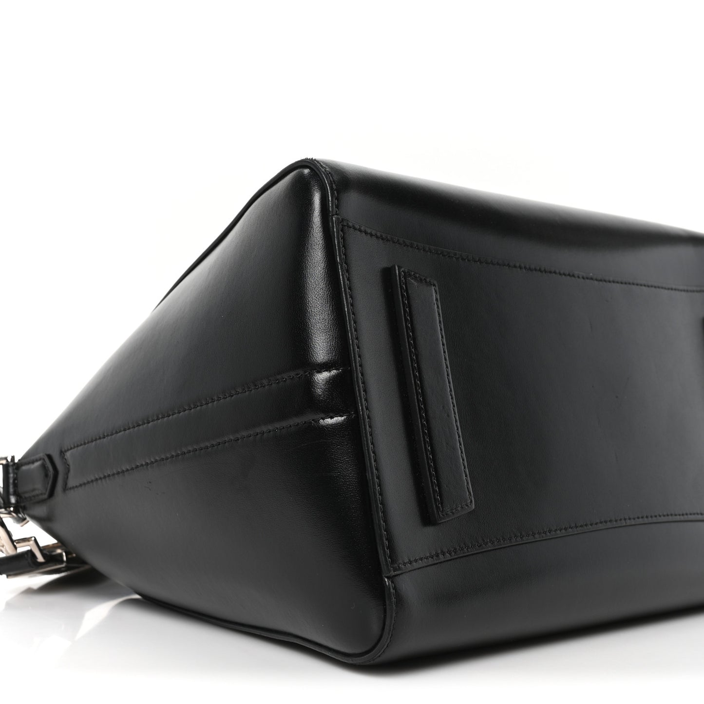 Shiny Lord Calfskin Large Antigona Black