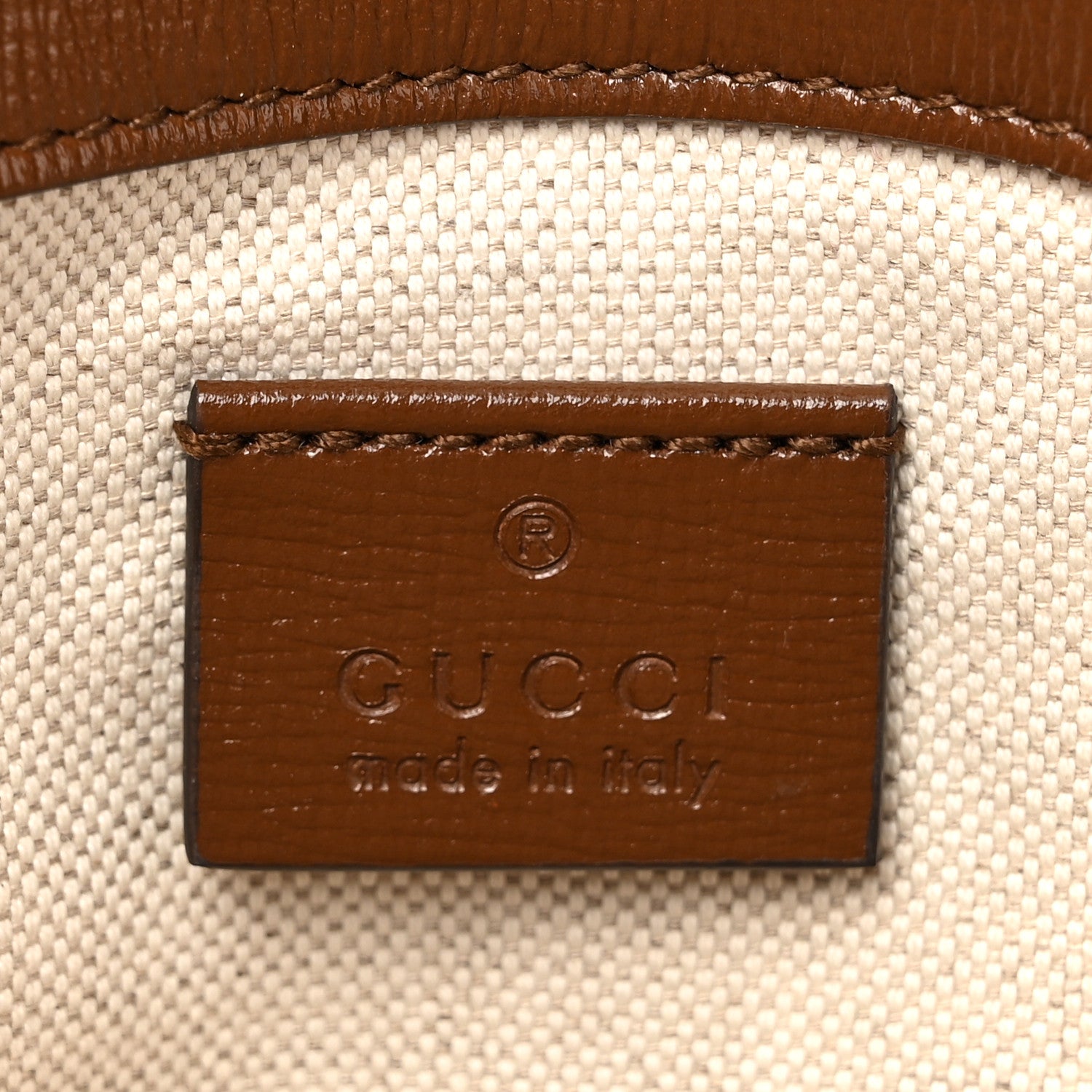 Gucci GG Supreme Monogram Web Mini Horsebit 1955 Shoulder Bag Beige Brown Sugar 6 of 10
