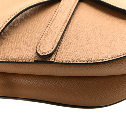 Christian Dior Grained Calfskin Saddle Bag Light Brown 10 of 11