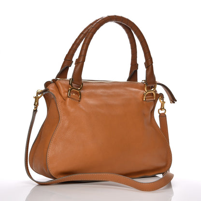 Chloe Calfskin Medium Marcie Satchel Tan 4 of 9