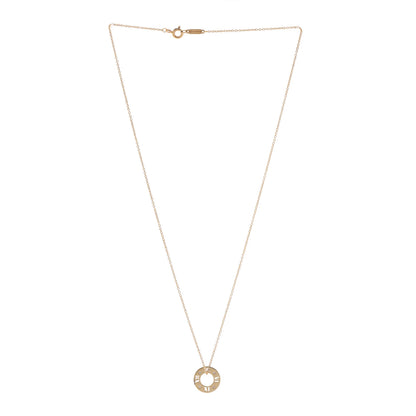 Tiffany 18K Yellow Gold Diamond Atlas Pierced Pendant Necklace 3 of 6