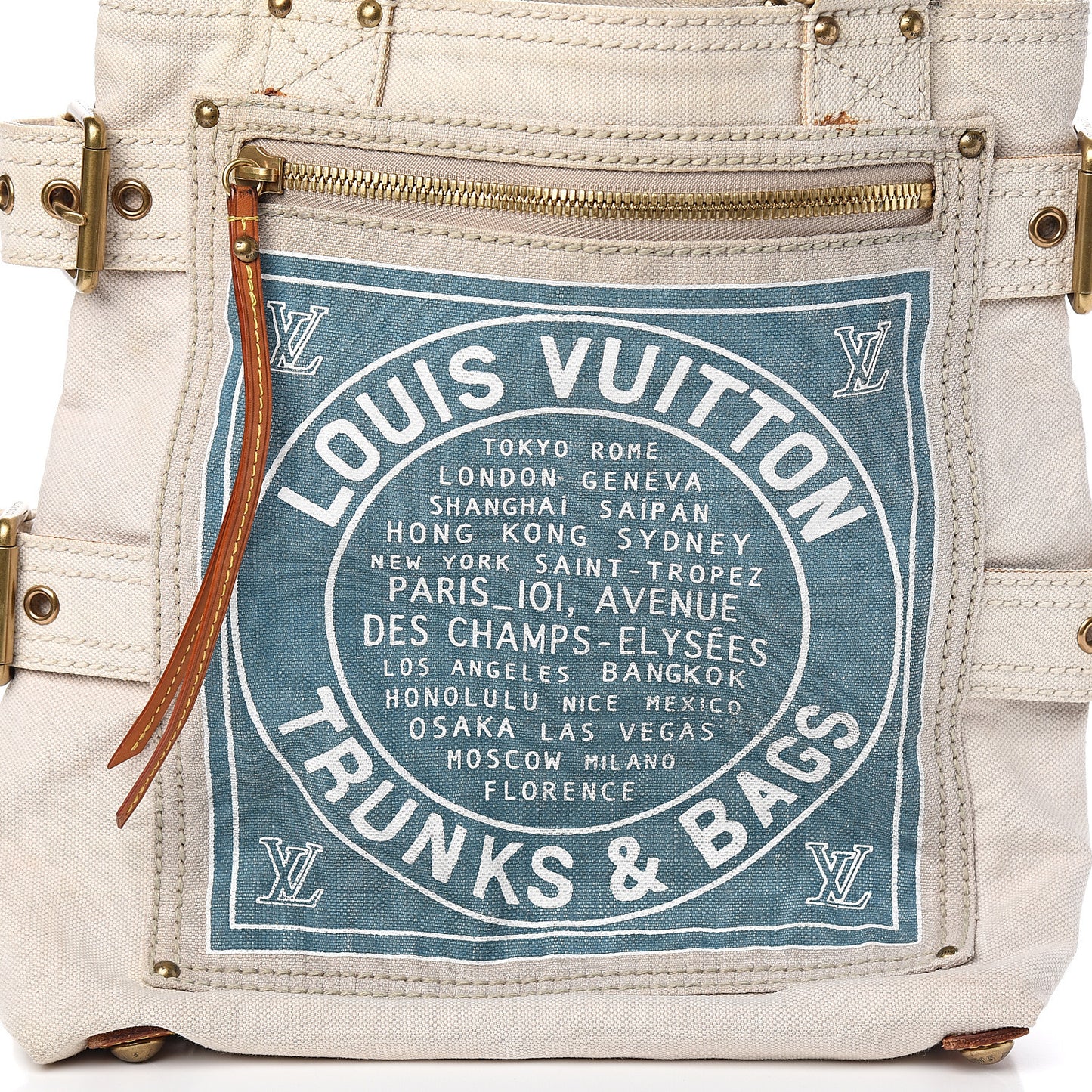 Toile Globe Shopper Cabas MM Blue