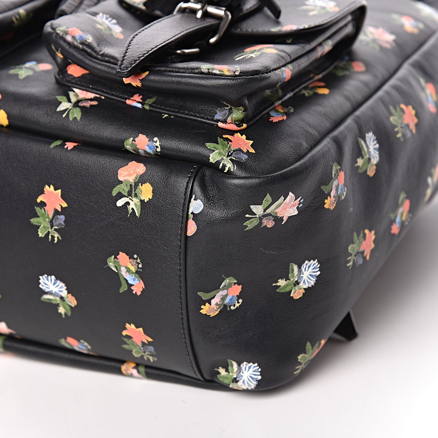 Calfskin Prairie Flower Printed Festival Backpack Multicolor
