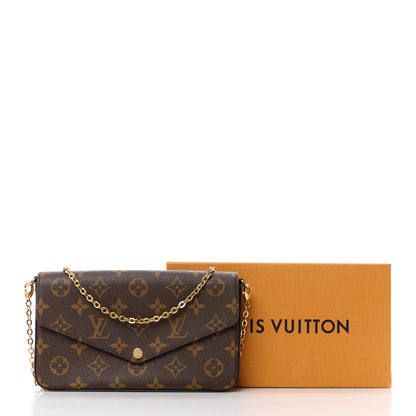 Louis Vuitton Monogram Pochette Felicie Chain Wallet Fuchsia 17 of 17