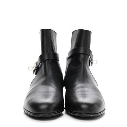 Hermes Calfskin Neo Low Boots 36.5 Black 2 of 13