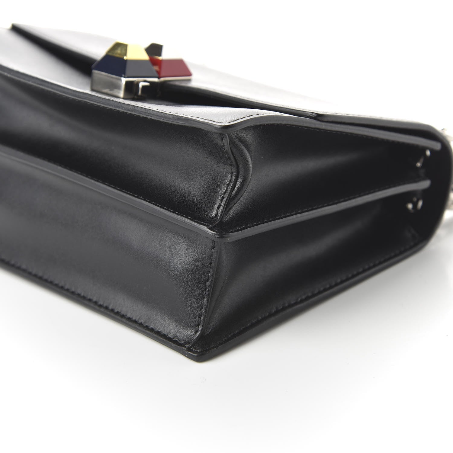 Fendi Vitello Liberty Studded Small Kan I Shoulder Bag Black Multicolor 7 of 10