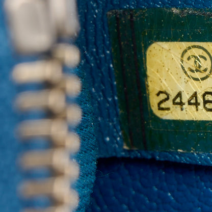 Chanel Shiny Calfskin Goatskin Quilted Medium Coco Curve Messenger Flap Navy 7 of 11