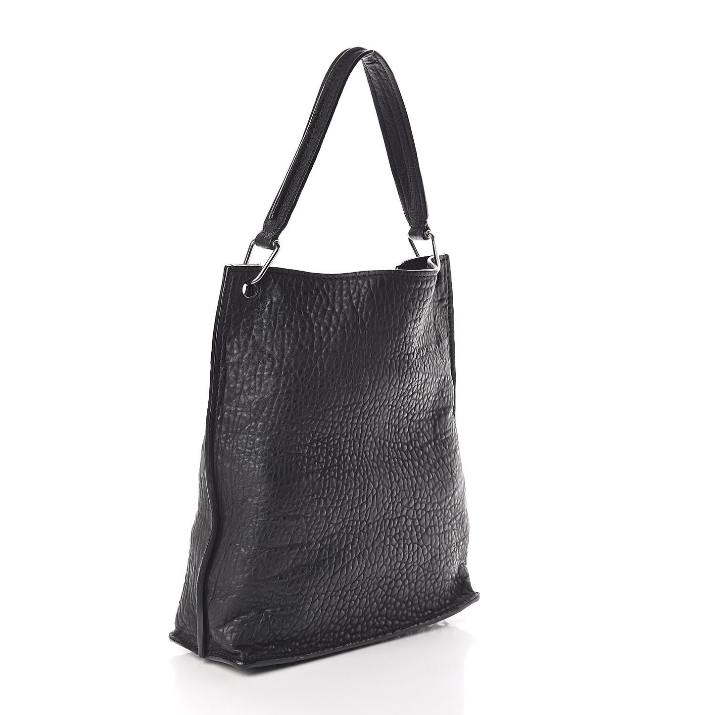Pebbled Lambskin Darcy Hobo Black