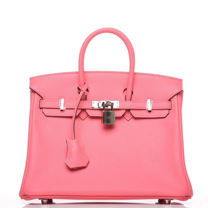 Hermes Swift Birkin 25 Rose Azalee 1 of 24