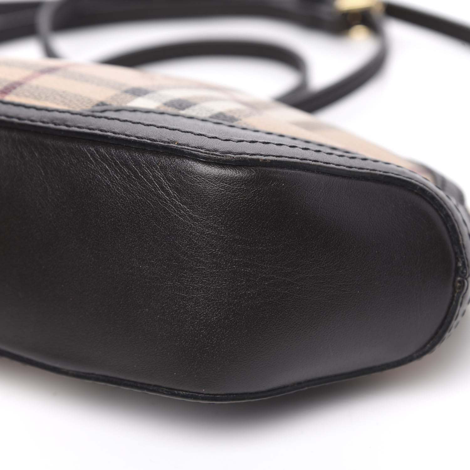 Burberry Haymarket Check Mini Orchard Crossbody Chocolate 9 of 10