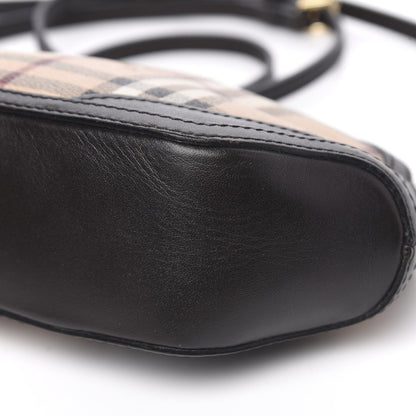 Burberry Haymarket Check Mini Orchard Crossbody Chocolate 9 of 10