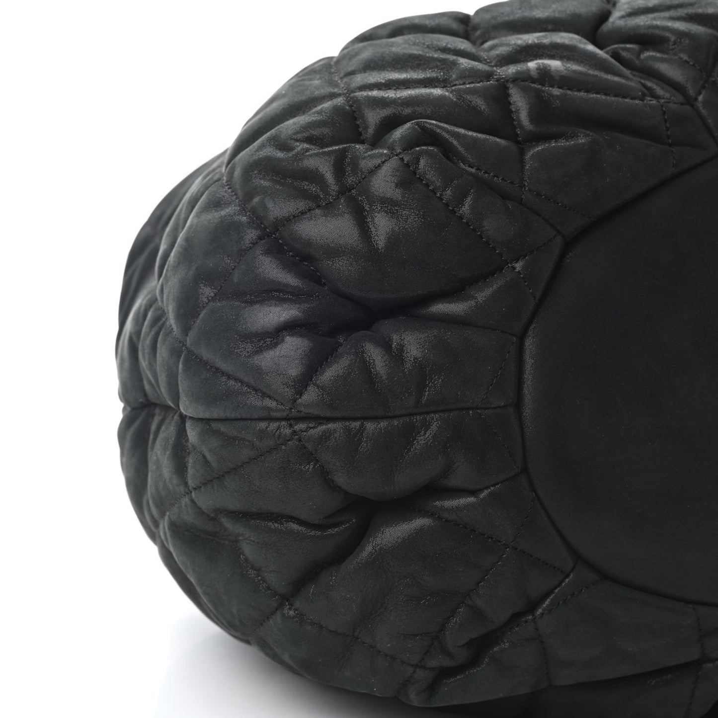 Iridescent Calfskin Quilted Large In The Mix Tote Black