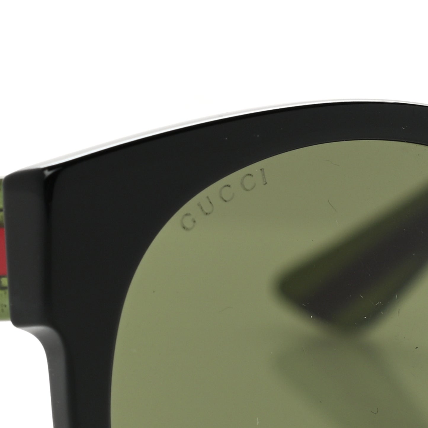 Acetate Round Web GG035S Sunglasses Black
