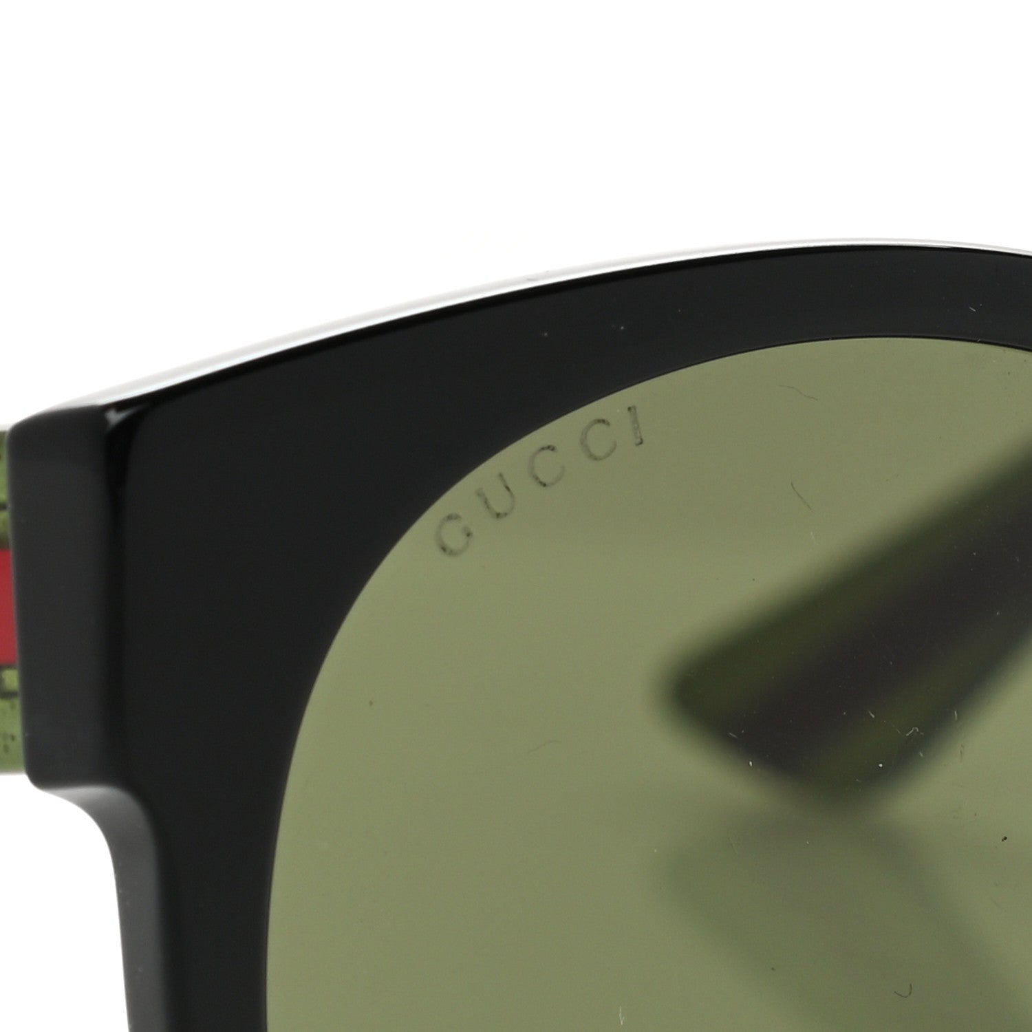 Gucci Acetate Round Web GG035S Sunglasses Black 5 of 8