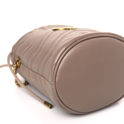 Gucci Calfskin Matelasse Mini GG Marmont 2.0 Bucket Bag Porcelain Rose 8 of 10