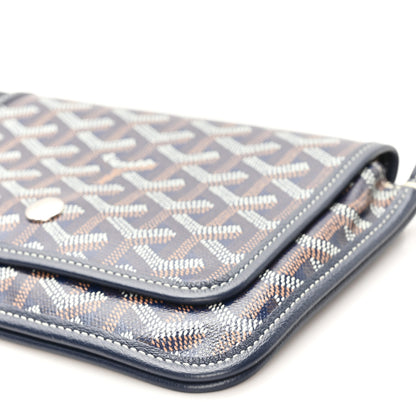 Goyard Goyardine Plumet Wallet Clutch Navy 8 of 8