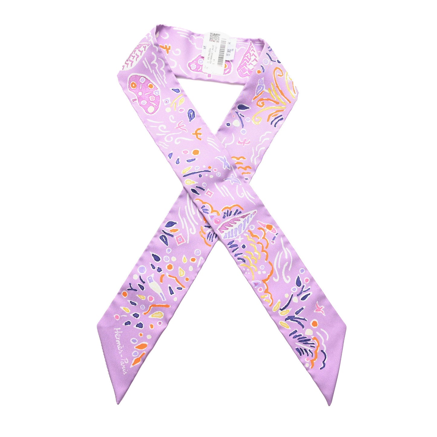 Silk Isola Di Primavera Twilly Lilas Orange Jaune