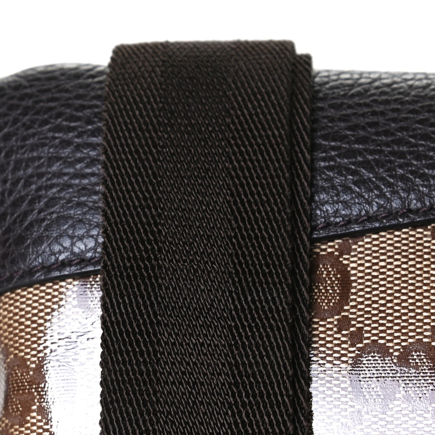 Crystal Monogram Flat Messenger Bag Dark Brown