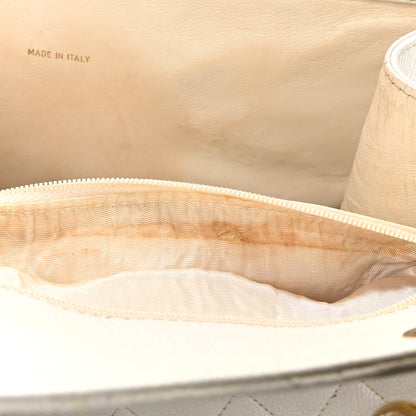 Chanel Caviar Quilted Timeless CC Shopping Tote White 11 of 12