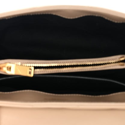 Saint Laurent Calfskin Y Quilted Monogram Small Loulou Chain Satchel Dark Beige 5 of 10