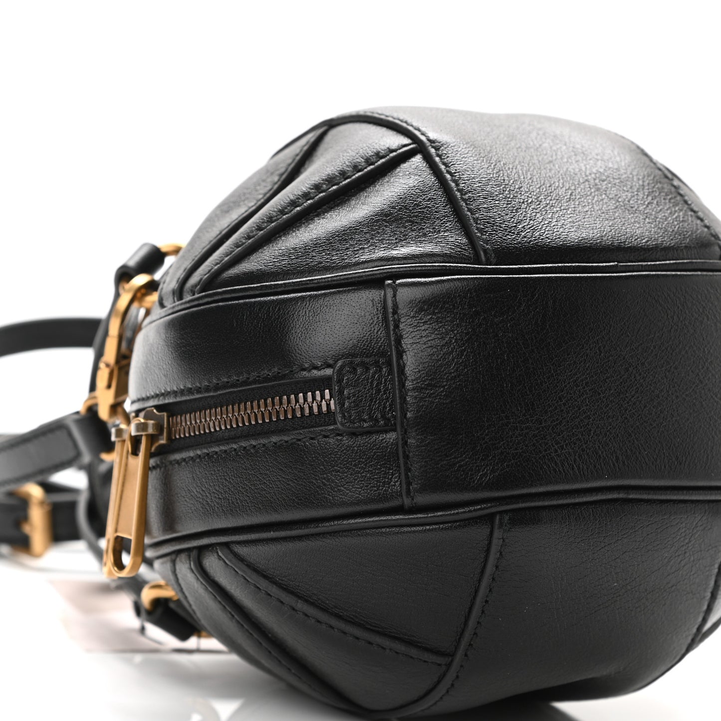 Piuma Lux Energy Mini Tifosa Basketball Shaped Shoulder Bag Black
