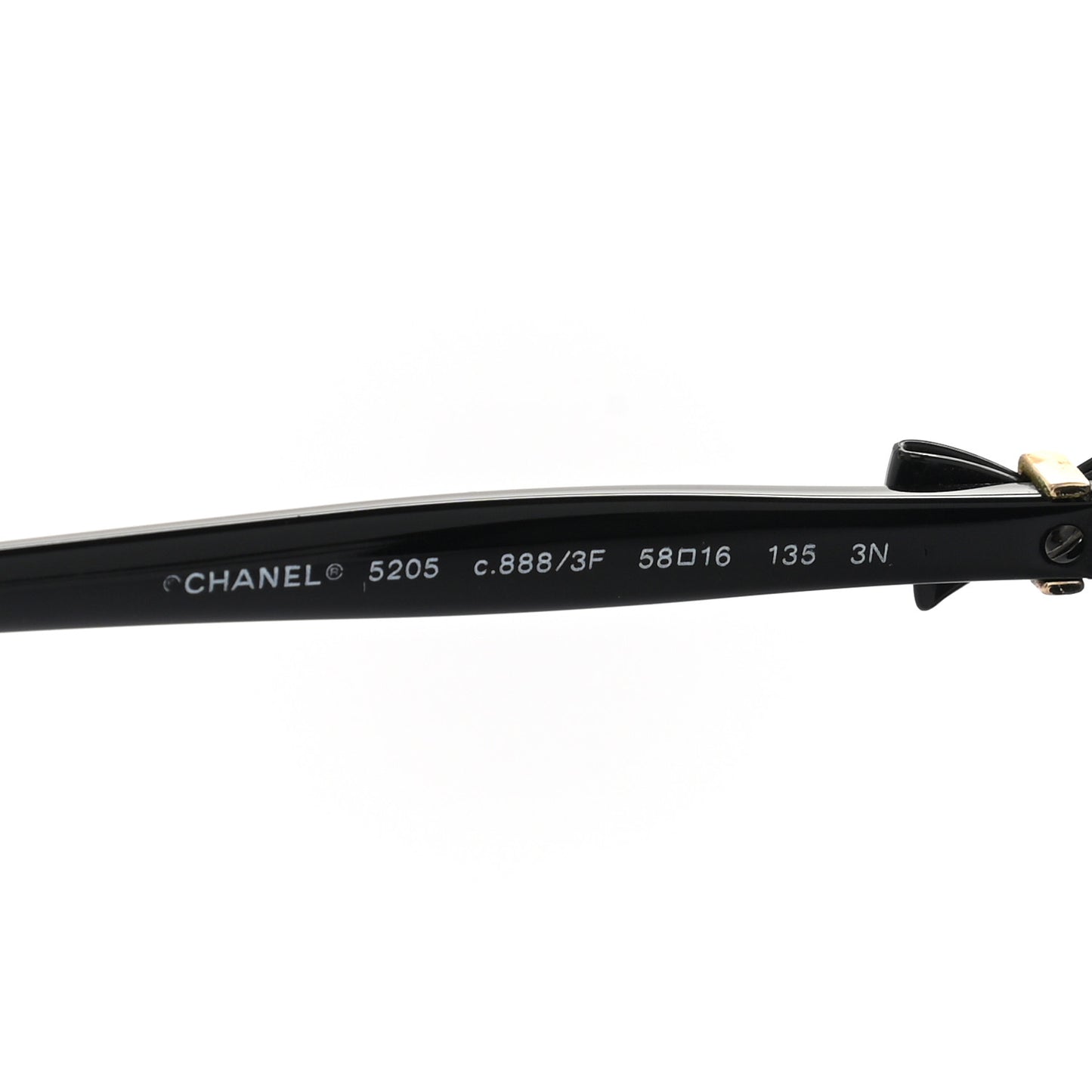 Acetate CC Bow Sunglasses 5205 Black