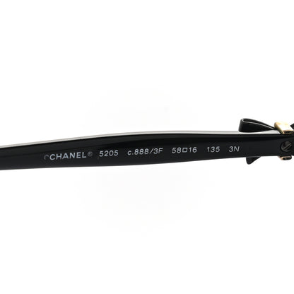 Chanel Acetate CC Bow Sunglasses 5205 Black 6 of 8
