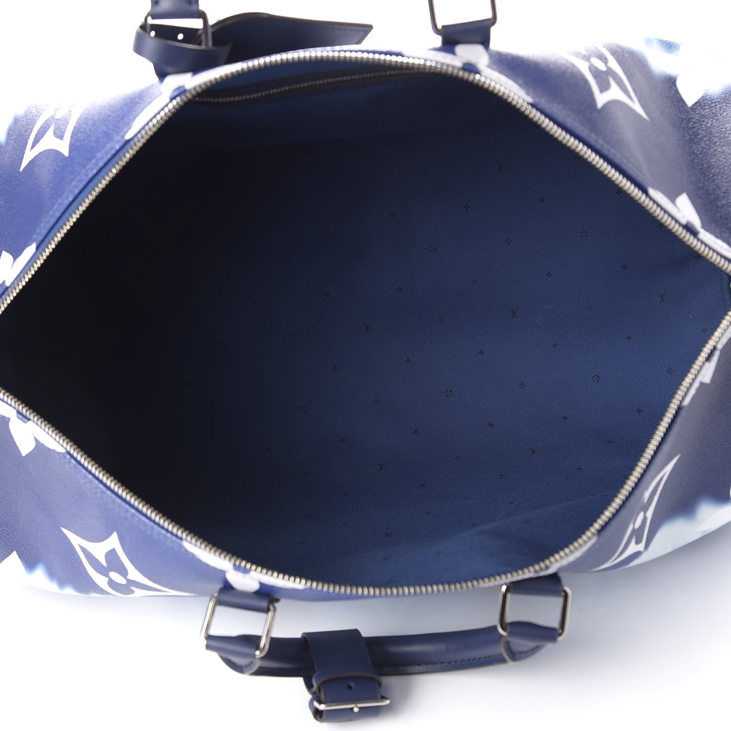 Louis Vuitton Monogram Escale Keepall Bandouliere 50 Blue 4 of 10