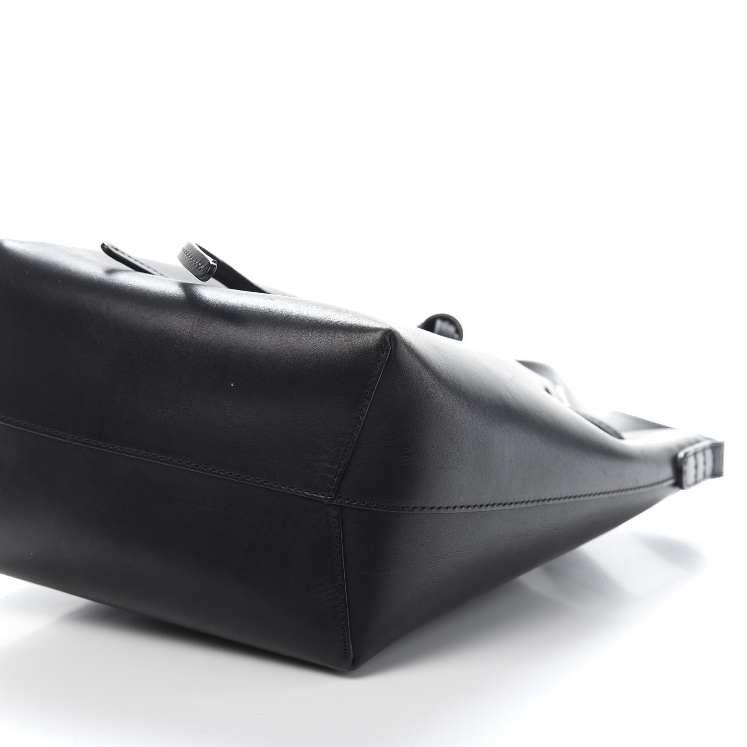 Mansur Gavriel Vegetable Tanned Calfskin Mini Bucket Bag Black Flamma 8 of 11