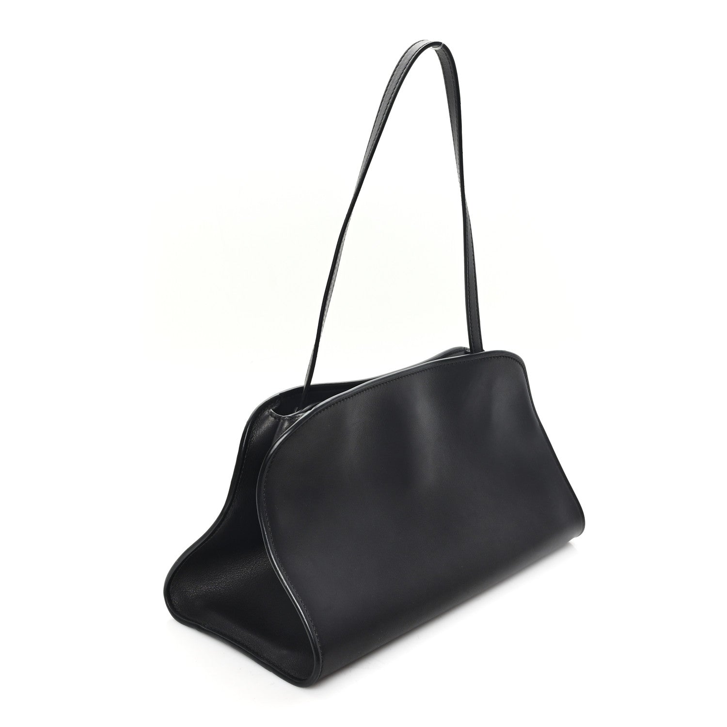 The Row Smooth Calfskin Peggy Bag Black 3 of 9