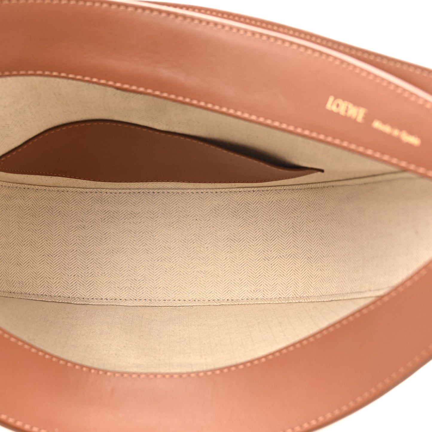 Jacquard Anagram Calfskin Luna Bag Tan Pecan