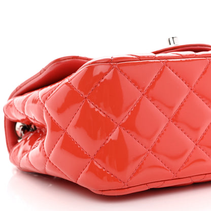 Chanel Patent Quilted Mini Square Flap Red 9 of 10