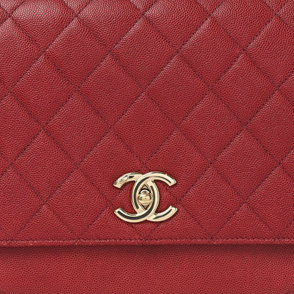 Chanel Caviar Quilted Large Business Affinity Flap Red 8 of 10