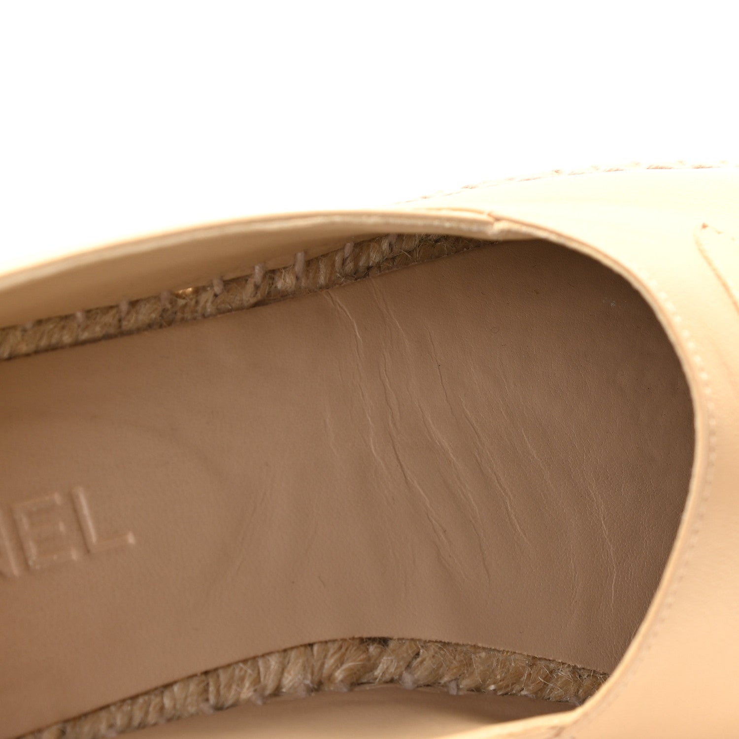 Chanel Lambskin CC Espadrilles 41 Beige Black 7 of 13