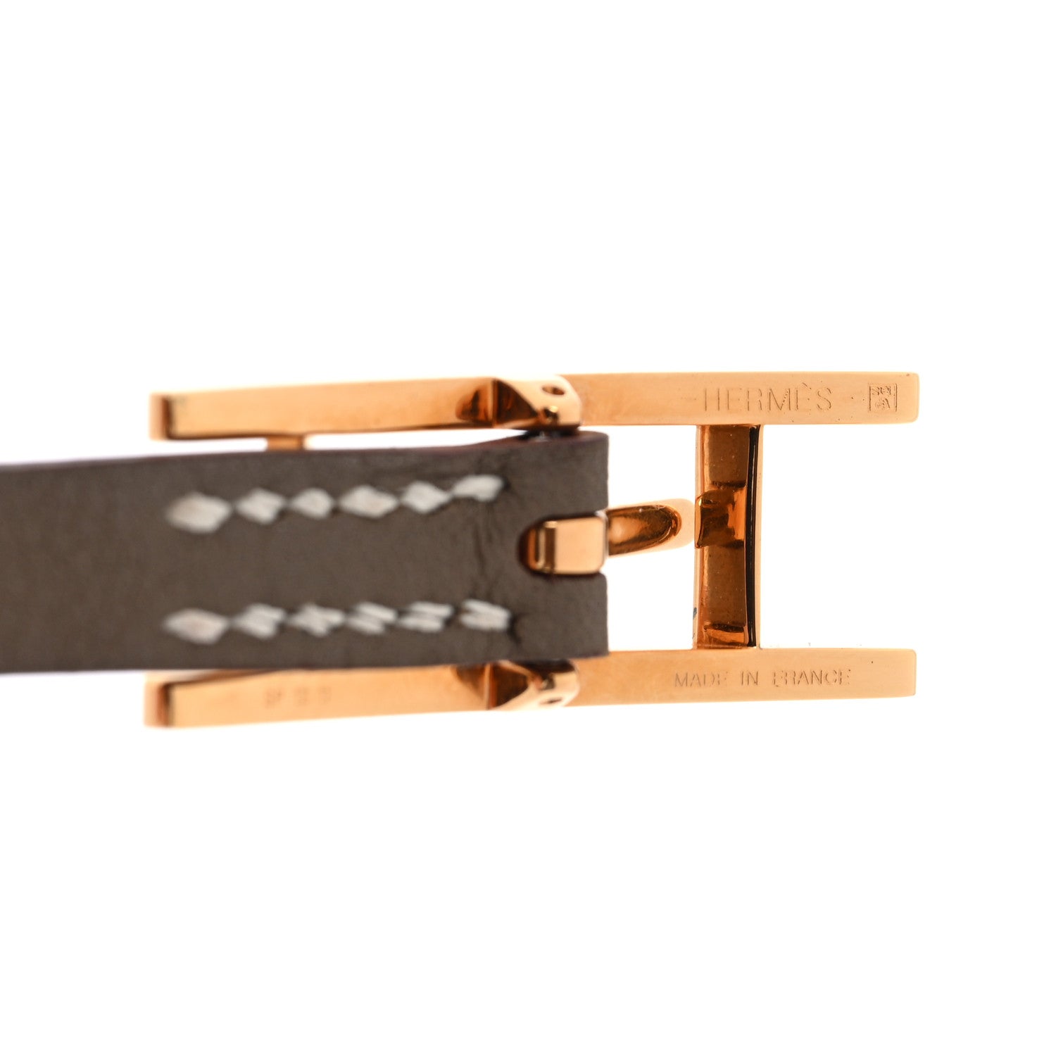 Hermes Swift Behapi Double Tour Reversible Bracelet T2 Etoupe Nata 6 of 7
