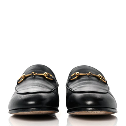 Gucci Lambskin Womens Brixton Horsebit Loafers 38 Black 2 of 8