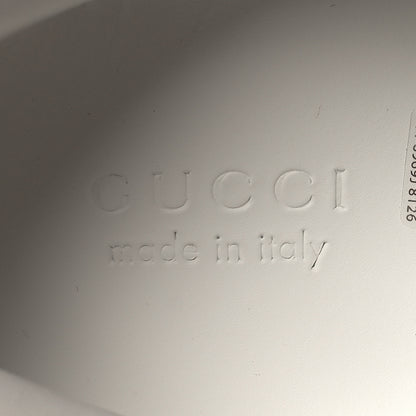 Gucci Calfskin Interlocking G Perforated Mens Ace Sneakers 11 White Grey Sky 8 of 9