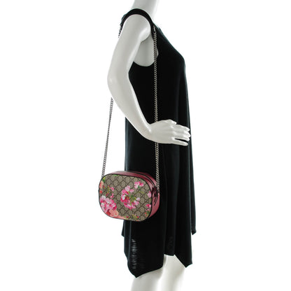 Gucci GG Supreme Monogram Blooms Mini Chain Shoulder Bag Beige Multicolor Dry Rose 2 of 7