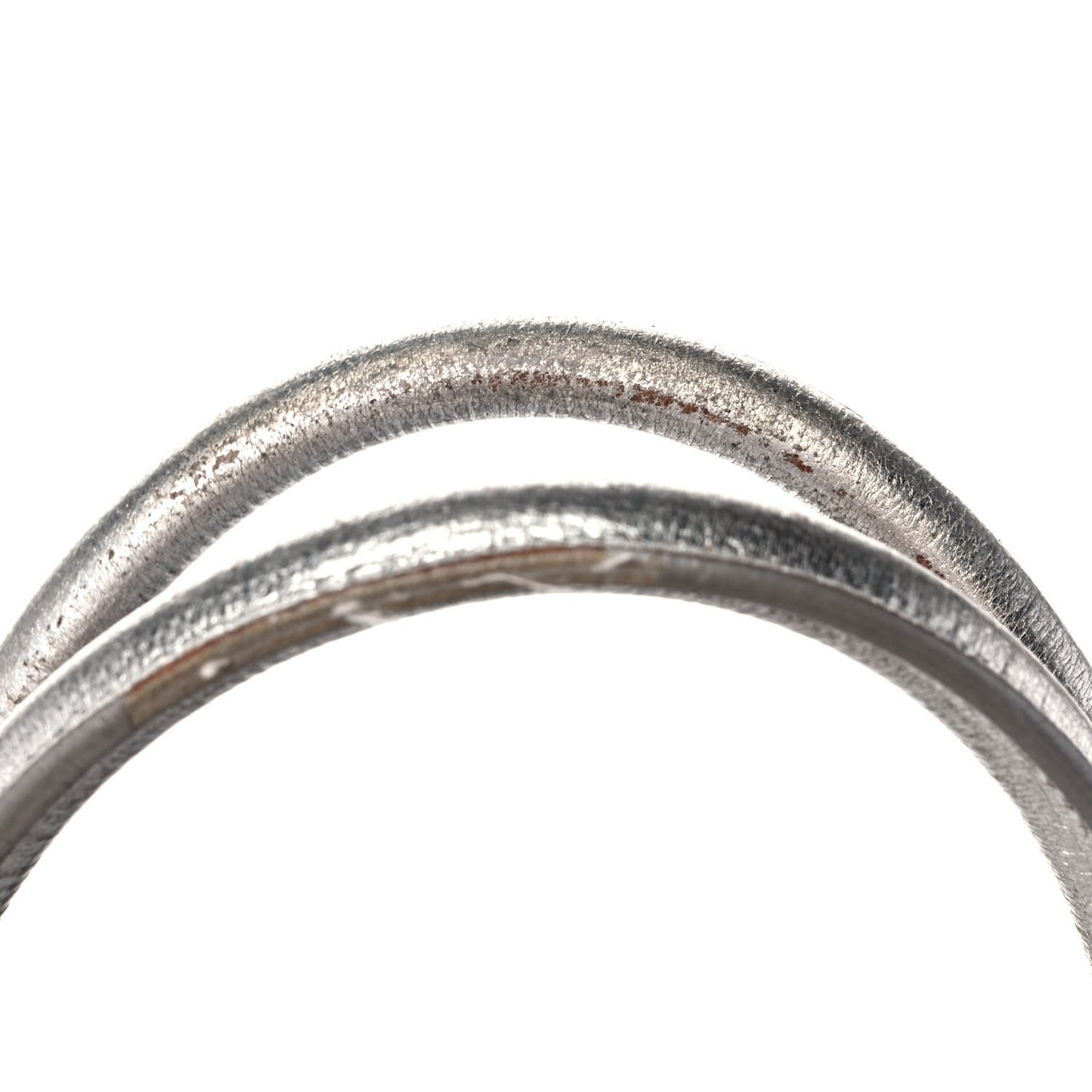 Metallic Goatskin Medium Diorever Flap Silver