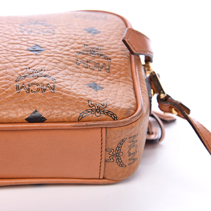 MCM Visetos Small Heritage Line Camera Crossbody Bag Cognac 11 of 15
