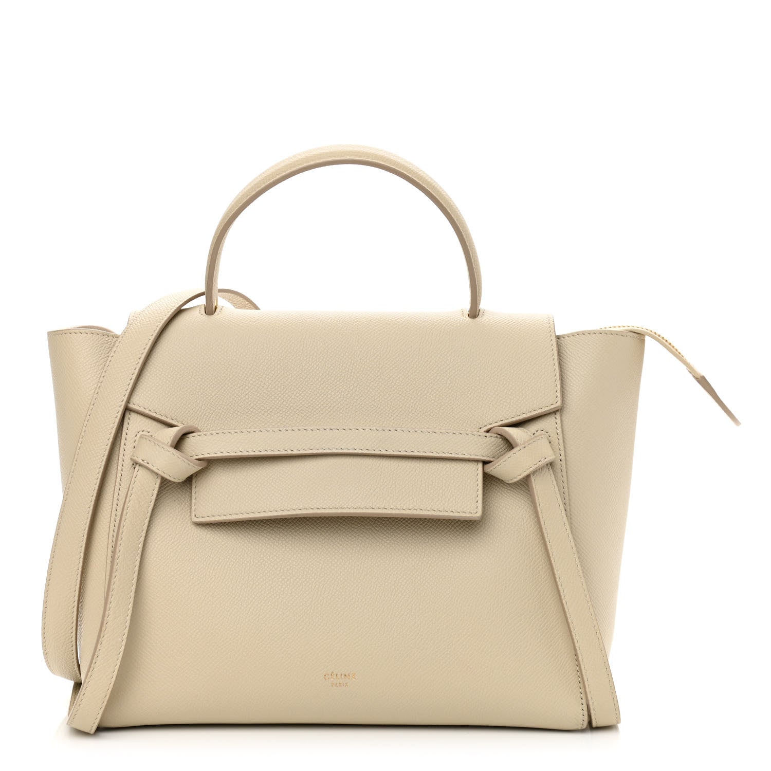 Celine Grained Calfskin Nano Belt Bag Linen 1 of 10