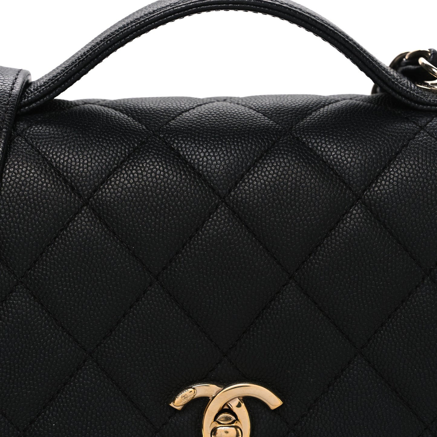 Caviar Quilted Medium Business Affinity Flap Black